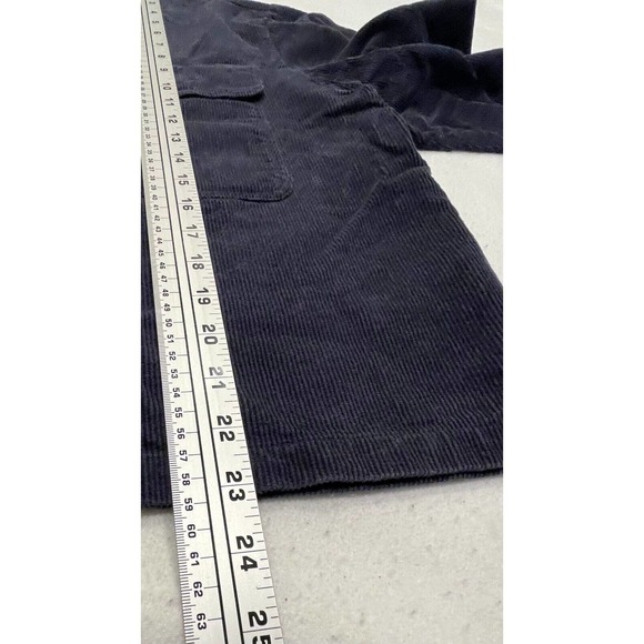 Brixton Size XL Womens Bowery Corduroy Button-Up Shirt Jacket Long Sleeve Navy - Picture 7 of 9